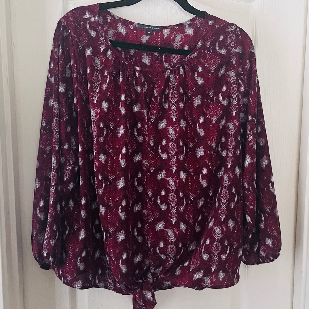 West Kei Maroon Blouse